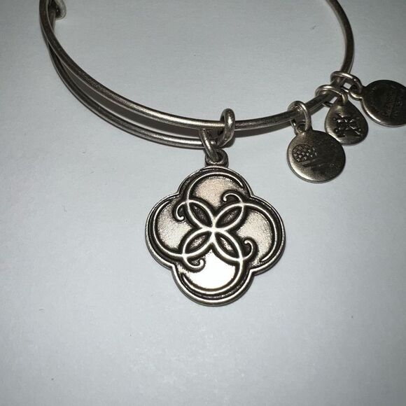 Alex and Ani Breath of Life Charm Bangle - Rafaelian Silver Finish - Picture 5 of 7